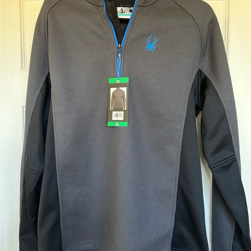 Spyder Men's Quarter Zip Thick Waffle Pullover